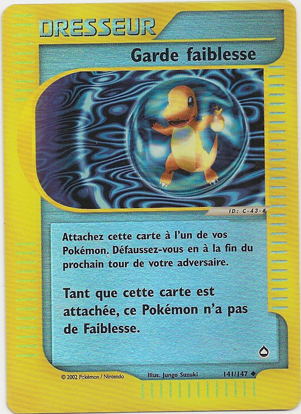 Garde Faiblesse Aquapolis Carte Pokemon Poke Cartes