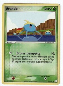 Arakdo 76 101 EX Légendes Oubliées carte Pokemon