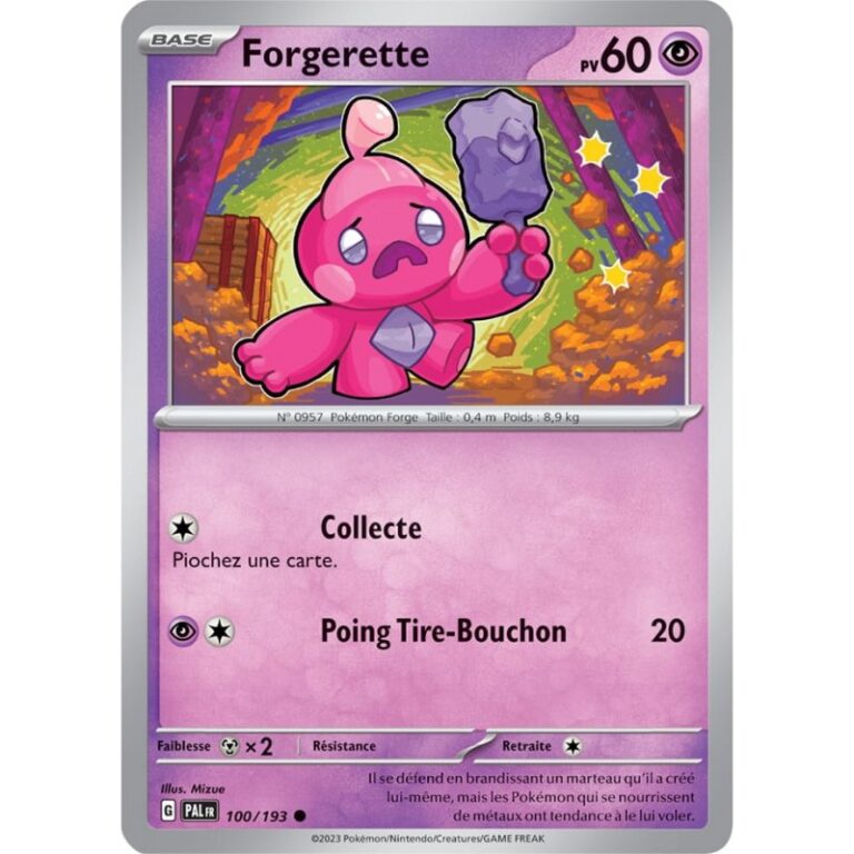 Forgerette 100 193 Évolutions à Paldea carte Pokemon