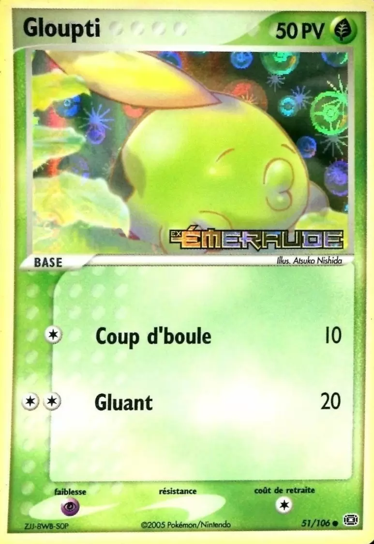 Gloupti Ex Emeraude Carte Pokemon