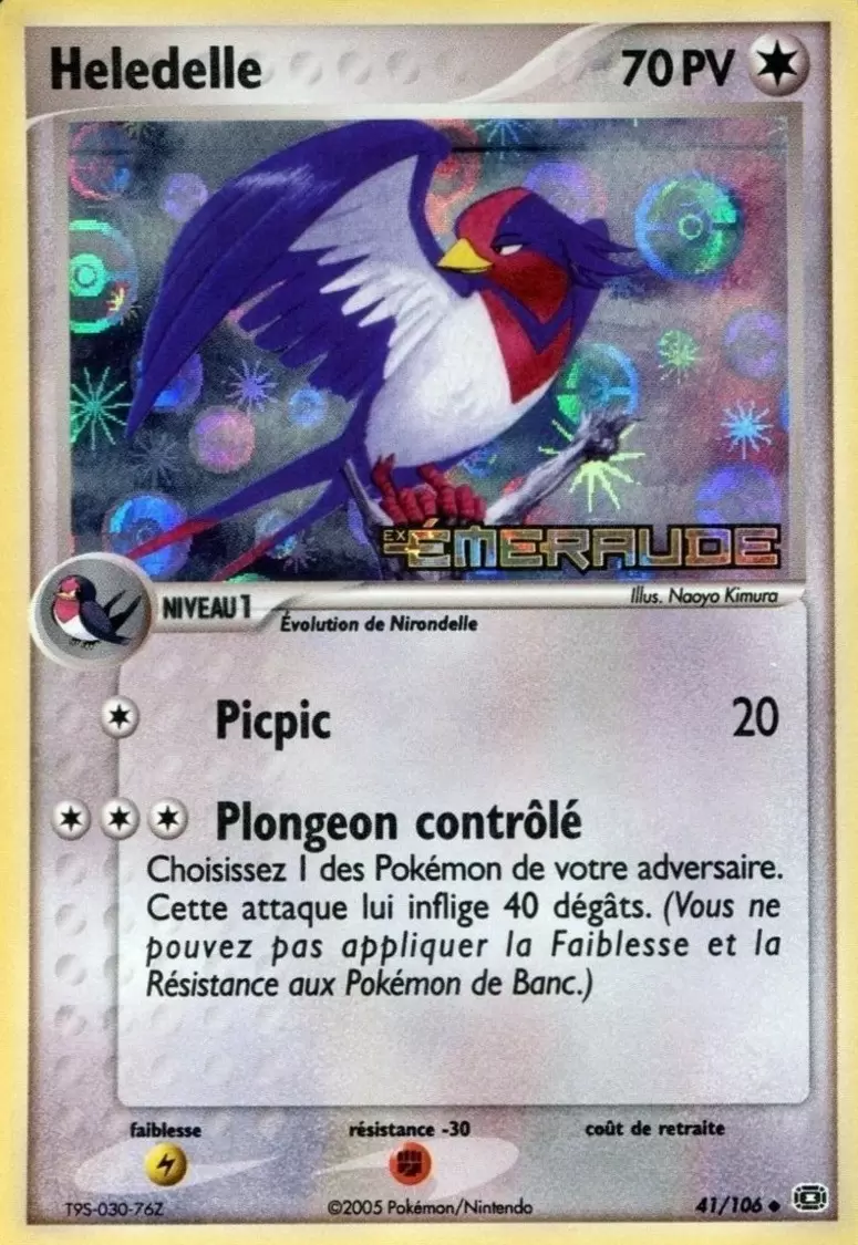 Heledelle 41 106 EX Emeraude Carte Pokemon