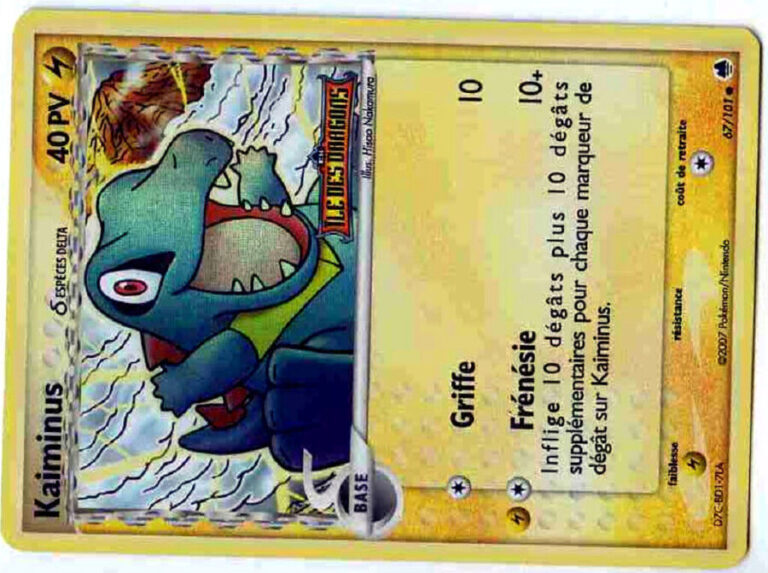 Kaiminus 67 101 EX Ile Des Dragons Carte Pokemon