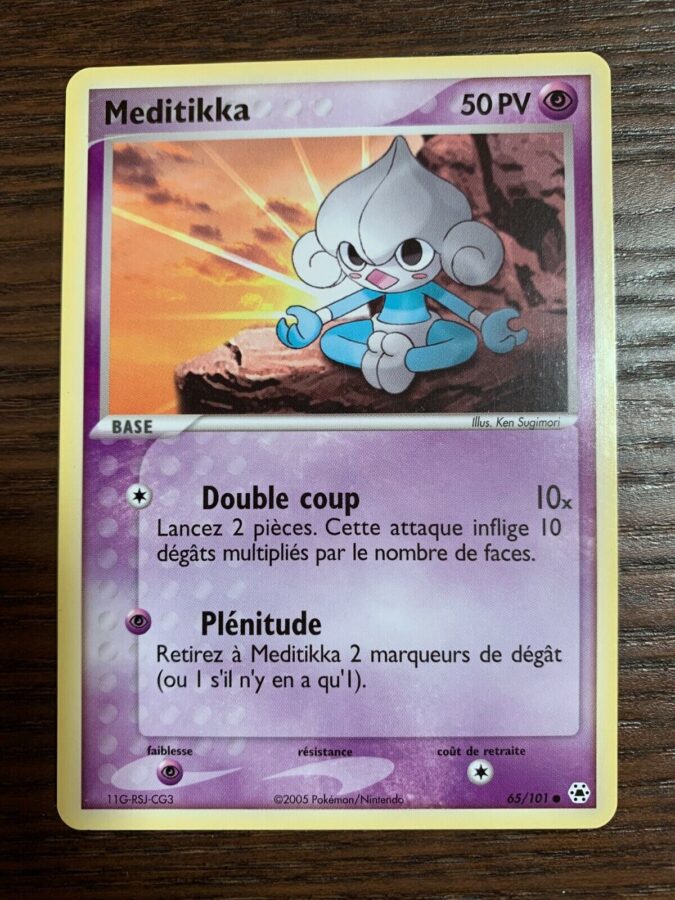 Meditikka 65 101 EX Légendes Oubliées carte Pokemon