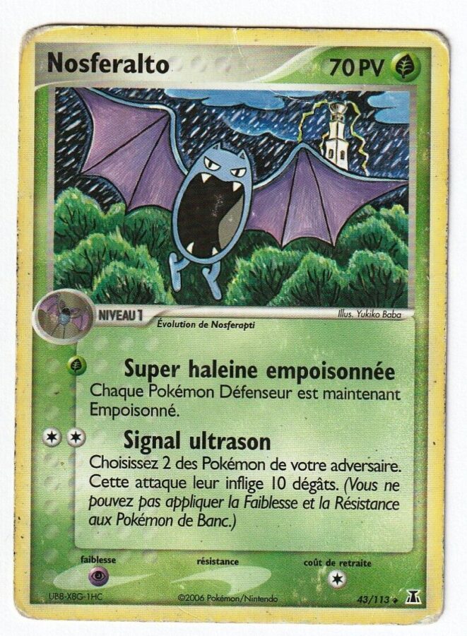 Nosferalto 43 113 EX Espèces Delta carte Pokemon