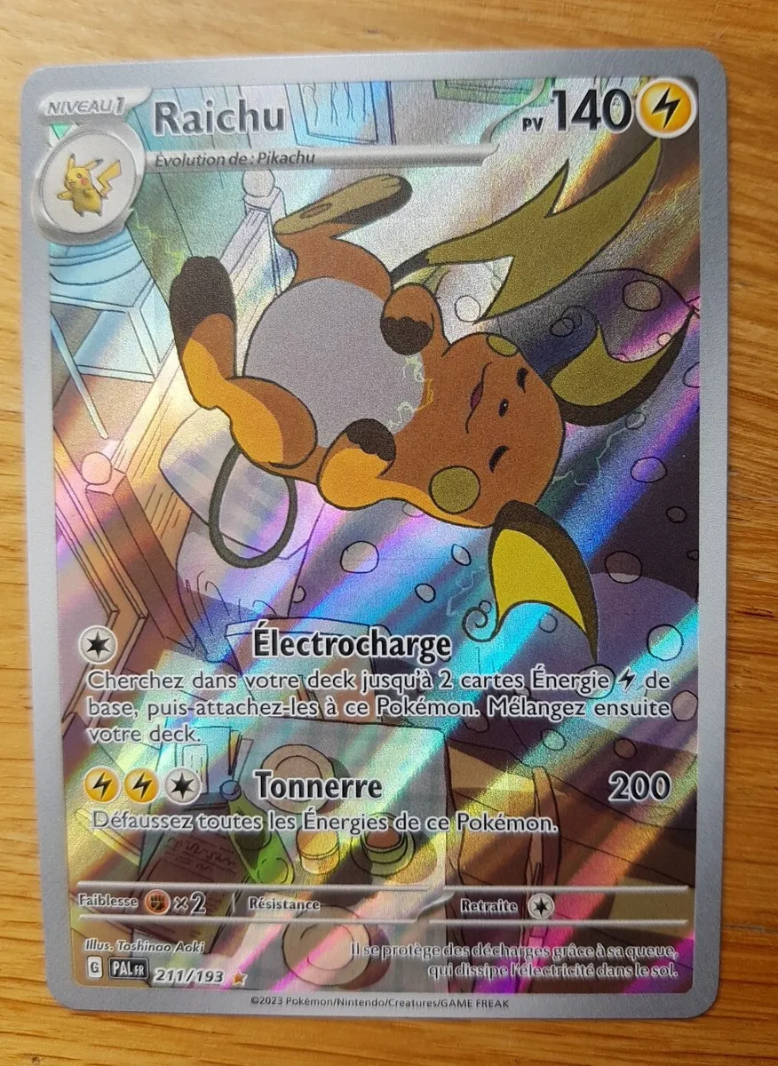 Raichu Volutions Paldea Carte Pokemon