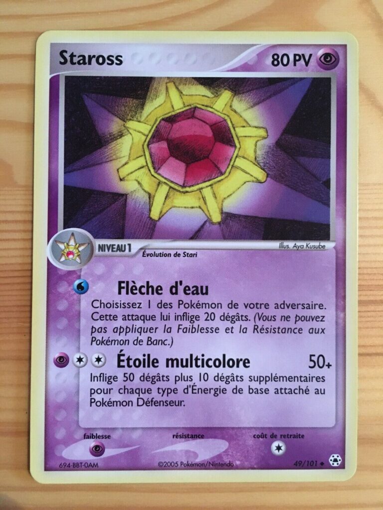 Staross 49 101 EX Légendes Oubliées carte Pokemon