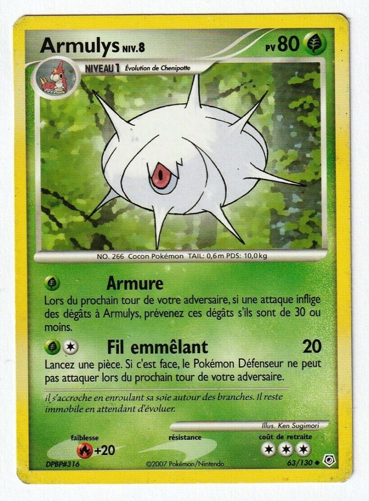 Armulys Diamant Et Perle Carte Pokemon