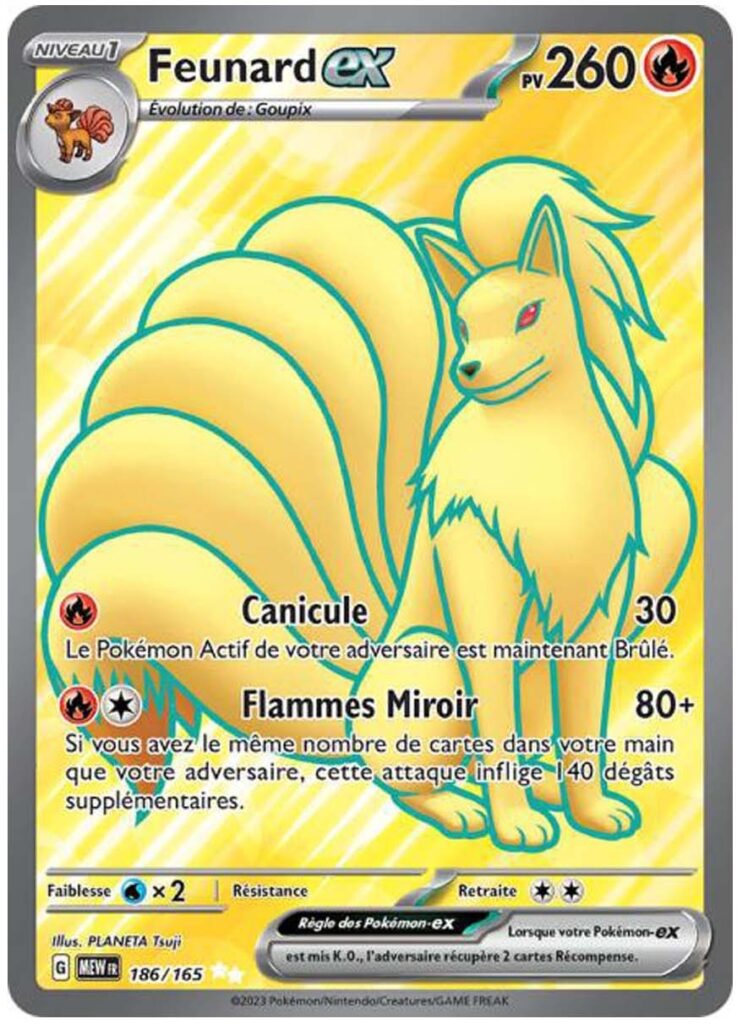 Feunard Ex Carlate Et Violet S Rie Carte Pokemon