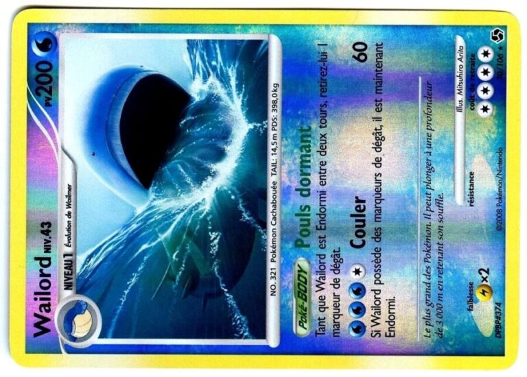 Wailord 30 106 Diamant Et Perle Duels Au Sommet Carte Pokemon