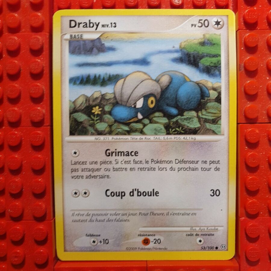 Draby 53 100 Diamant et Perle Tempête carte Pokemon