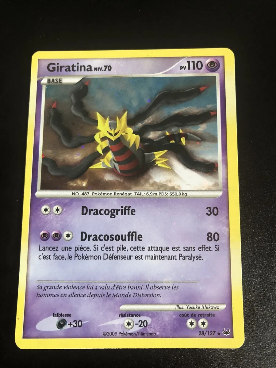 Giratina 28 127 Platine Carte Pokemon