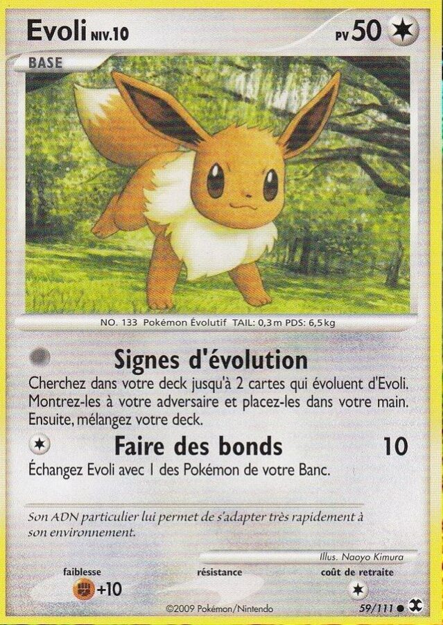 Evoli Platine Rivaux Mergeants Carte Pokemon