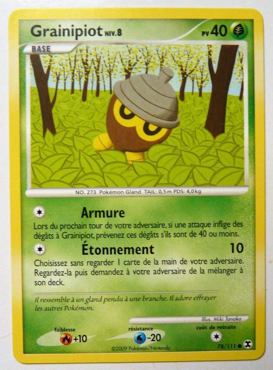 Grainipiot Platine Rivaux Mergeants Carte Pokemon