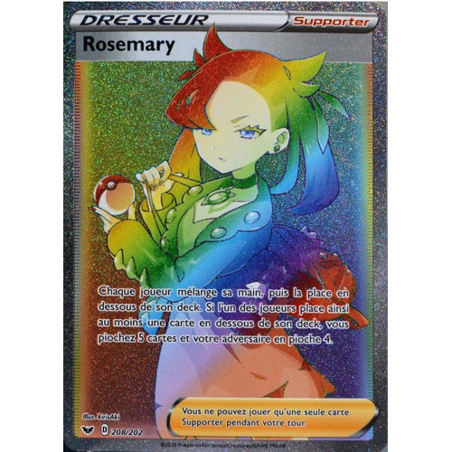 Rosemary 208 202 épée et bouclier carte Pokémon EB01