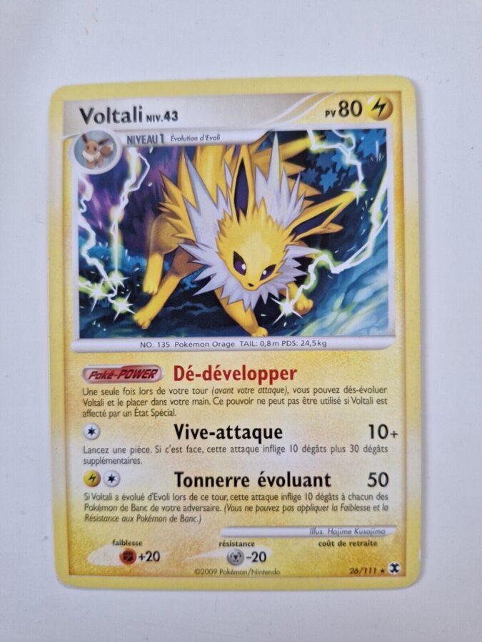 Voltali Platine Rivaux Mergeants Carte Pokemon