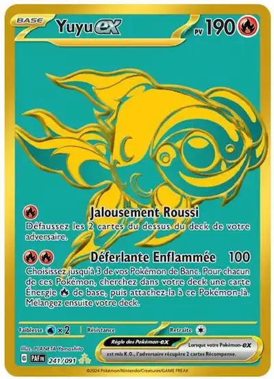 Yuyu ex 241 091 Destinées de Paldea EV4 5 carte Pokémon