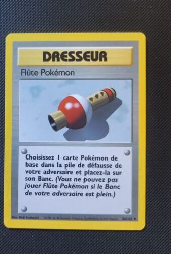 Flûte Pokémon 86/102 Set de base carte Pokemon