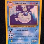 Lamantine 25/102 Set de base carte Pokemon