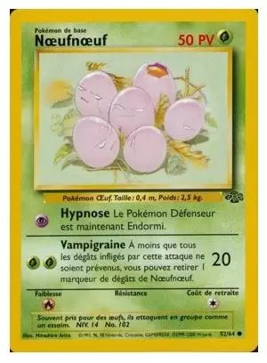 Nœufnœuf 52/64 Jungle carte Pokemon