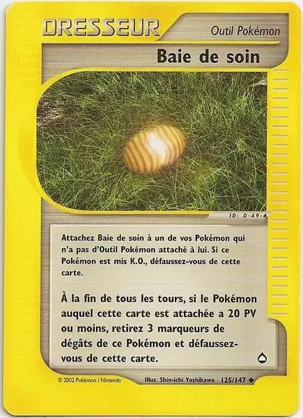 Cartes Pokémon Aquapolis : Toutes les cartes de la série