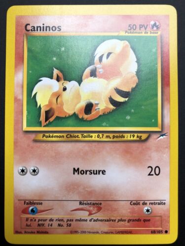 Caninos 68/105 Neo Destiny carte Pokemon