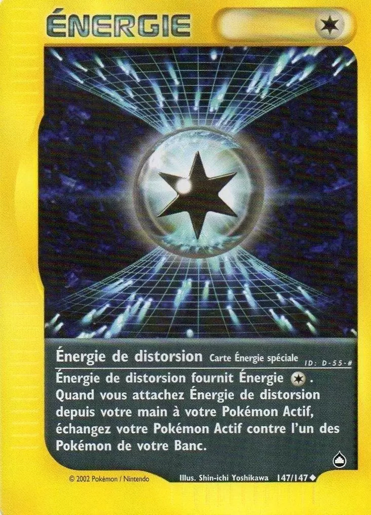 Énergie de distorsion 147/147 Aquapolis carte Pokemon