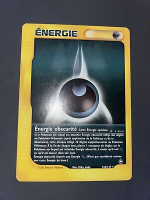 Énergie obscurité 142/147 Aquapolis carte Pokemon