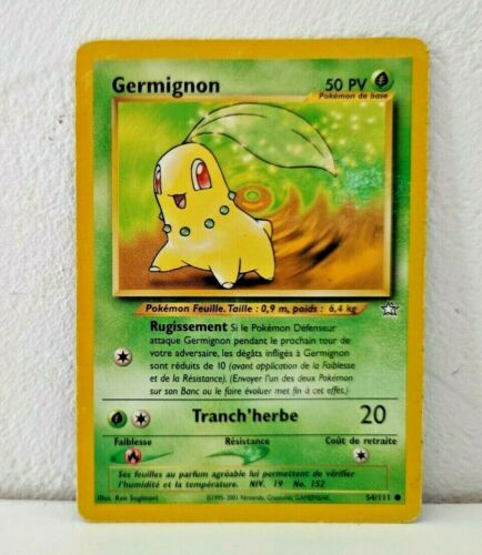 Cartes Pokémon Néo Génésis : Toutes les cartes de la série