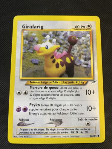 Girafarig 66/105 Neo Destiny carte Pokemon