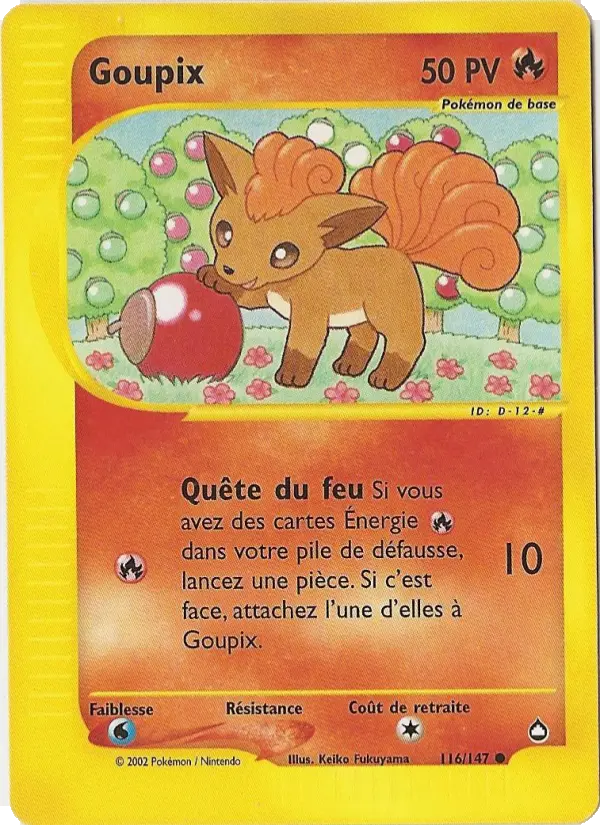 Cartes Pokémon Aquapolis : Toutes les cartes de la série