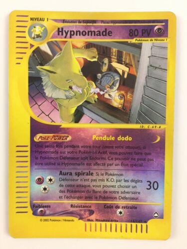 Hypnomade 16/147 Aquapolis carte Pokemon