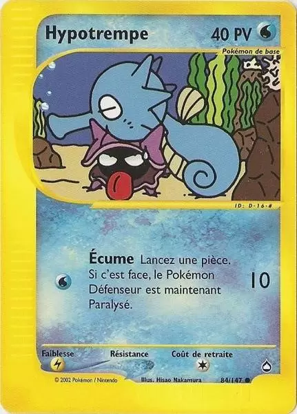 Cartes Pokémon Aquapolis : Toutes les cartes de la série