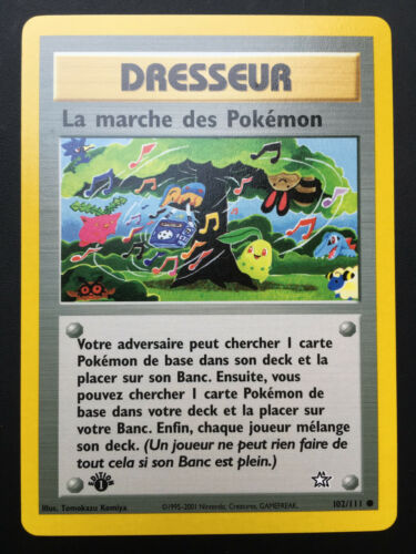 Cartes Pokémon Néo Génésis : Toutes les cartes de la série