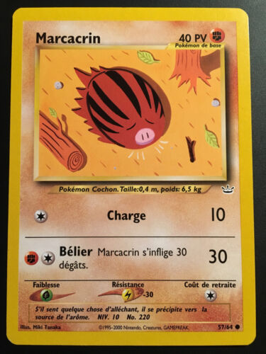 Marcacrin 57/64 Neo Revelation carte Pokemon