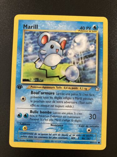 Marill 66/111 Néo Génésis carte Pokemon