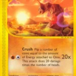Onix 98/147 Aquapolis carte Pokemon