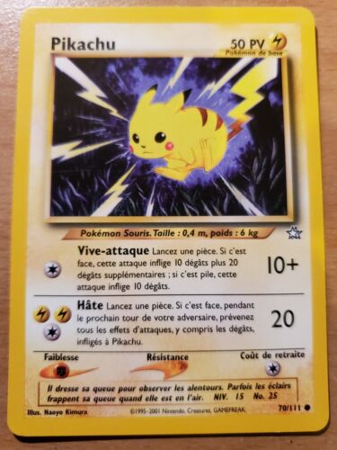 Cartes Pokémon Néo Génésis : Toutes les cartes de la série