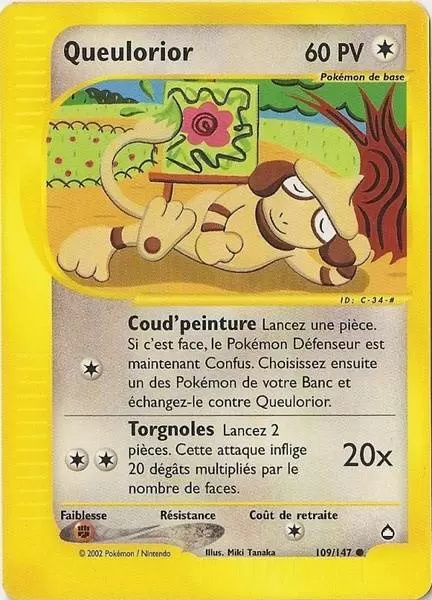 Queulorior 109/147 Aquapolis carte Pokemon