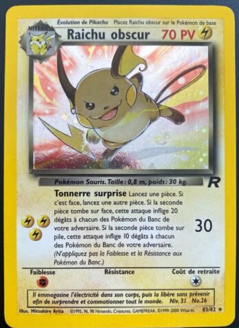 Cartes Pokémon Team Rocket : Toutes les cartes de la série