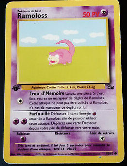 Ramoloss 55/62 Fossile carte Pokemon