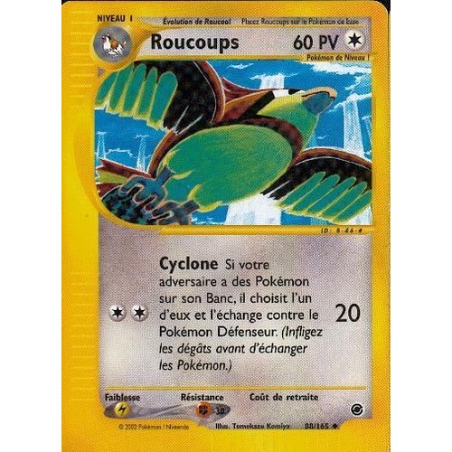 Roucoups 88/165 Expedition carte Pokemon