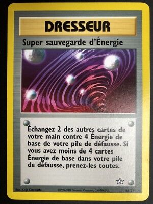 Super sauvegarde d&#8217;Énergie 89/111 Néo Génésis carte Pokemon