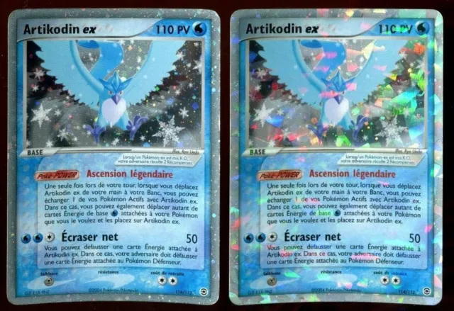 Artikodin ex 114/112 EX Rouge Feu Vert Feuille carte Pokemon