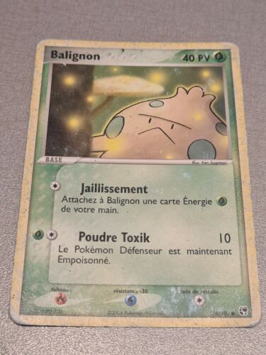 Balignon 78/100 EX Tempête de sable carte Pokemon