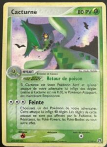 Cacturne Ex Temp Te De Sable Carte Pokemon Poke Cartes