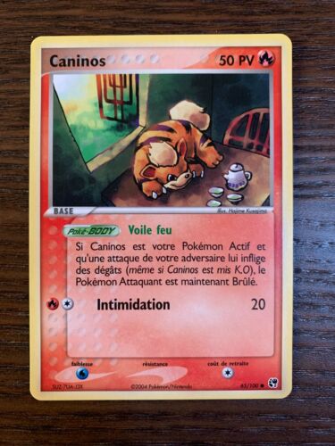 Caninos 65/100 EX Tempête de sable carte Pokemon