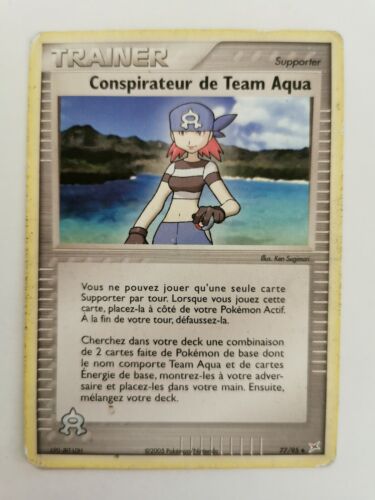 Conspirateur de Team Aqua 77/95 EX Team Magma VS Team Aqua carte Pokemon