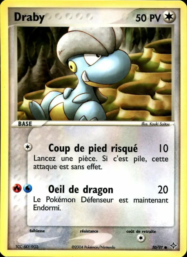 Draby 50/97 EX Dragon carte Pokemon