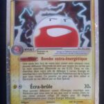 Électrode ex 107/112 EX Rouge Feu Vert Feuille carte Pokemon