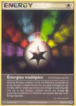 Énergies multiples 103/112 EX Rouge Feu Vert Feuille carte Pokemon